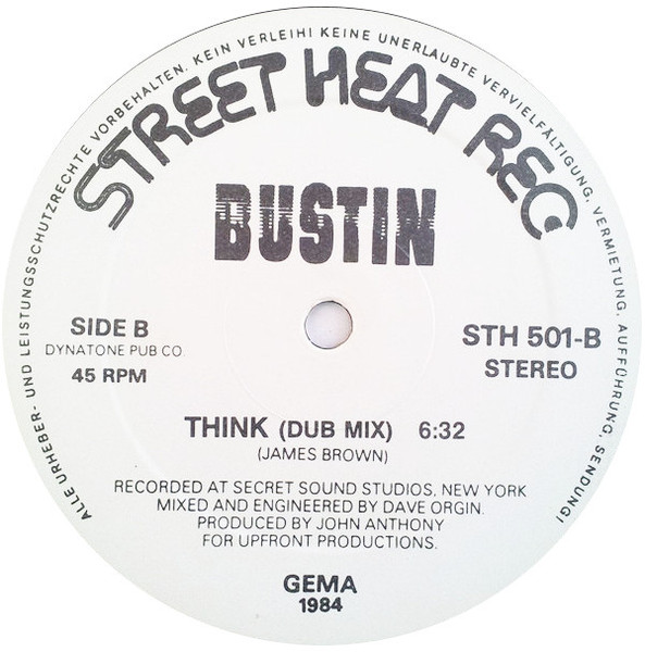 Bustin - Think (About It) (Special U.S.A. Remix) | Streetheat (STH 501) - 4