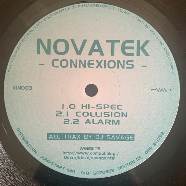 Novatek - Connexions | Kinetik Records (KIN003) - main
