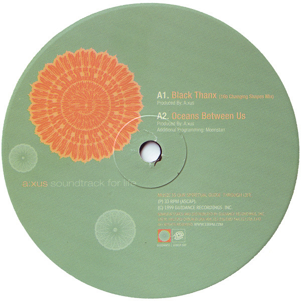 A:xus - Soundtrack For Life | Guidance Recordings (GDRLP 600) - 2