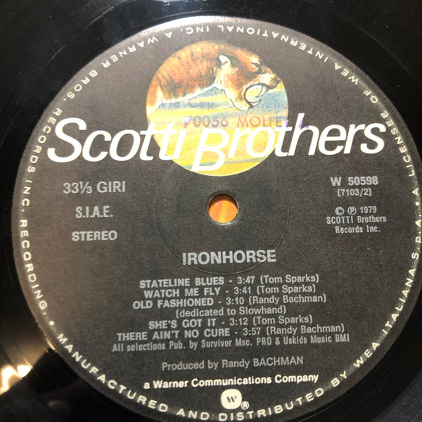 Ironhorse - Ironhorse | Scotti Bros. Records (W 50598) - 2