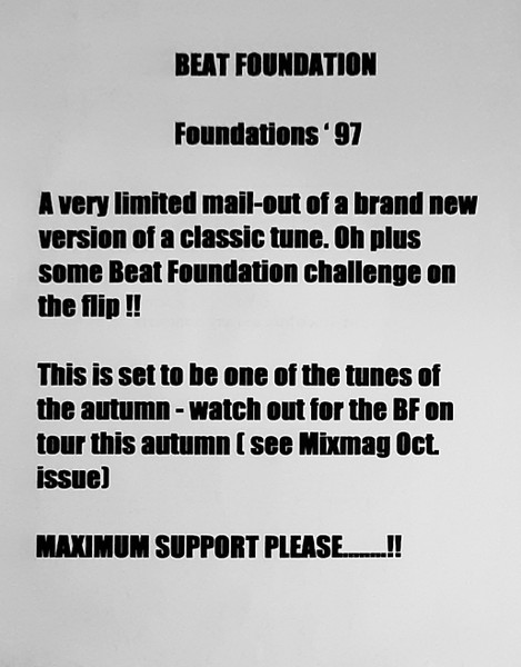 Beat Foundation - Foundations II | Skinnymalinky Records (SMR01997)