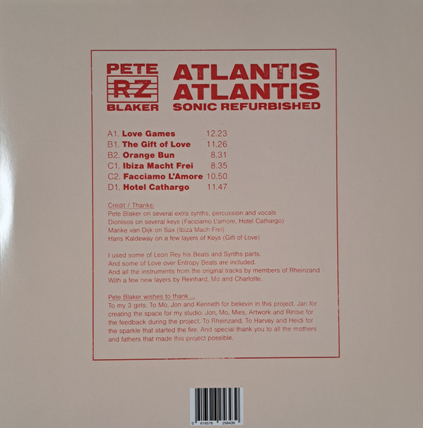 Rheinzand & Pete Blaker - Atlantis Atlantis (Sonic Refurbished) | Music For Dreams (ZZZV24009) - 2 Rheinzand & Pete Blaker - Atlantis Atlantis (Sonic Refurbished) | Music For Dreams (ZZZV24009) - 2