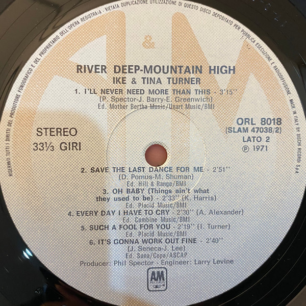 Ike & Tina Turner - River Deep-Mountain High | A&M Records (ORL 8018) - 3 Ike & Tina Turner - River Deep-Mountain High | A&M Records (ORL 8018) - 3