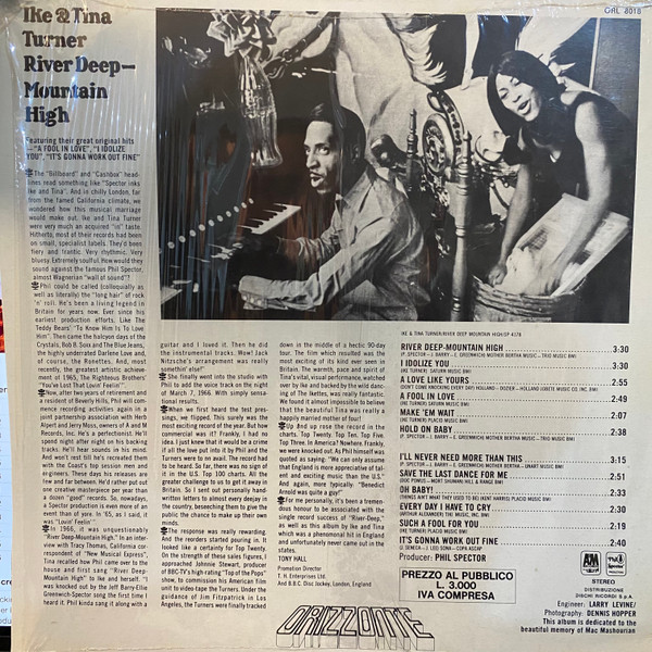 Ike & Tina Turner - River Deep-Mountain High | A&M Records (ORL 8018) - 2 Ike & Tina Turner - River Deep-Mountain High | A&M Records (ORL 8018) - 2