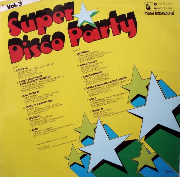 Various - Super Disco Party Vol. 3 | Hansa International (200 621-320) - 2