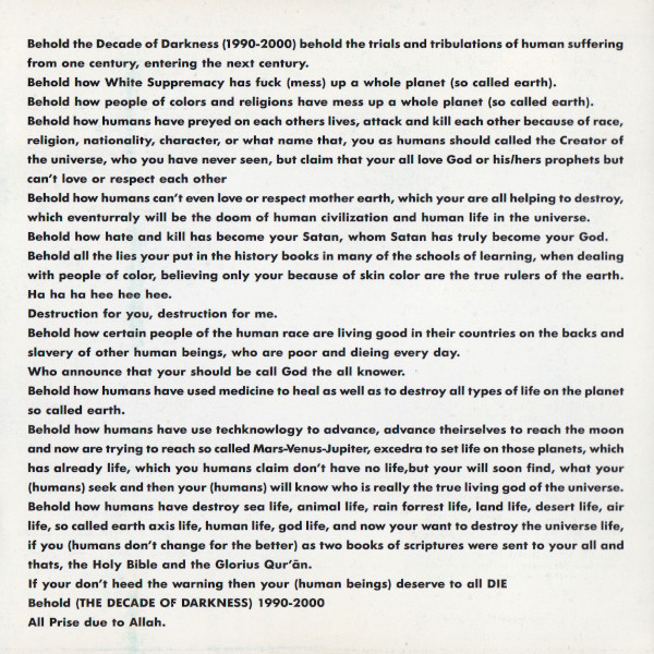 Afrika Bambaataa & Family - The Decade Of Darkness 1990-2000 | DFC (557705) - 4