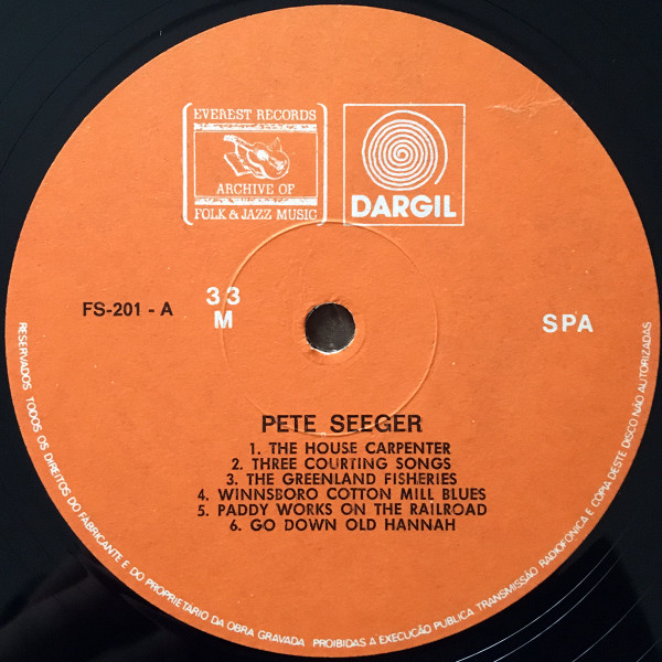Pete Seeger - Pete Seeger | Everest Records Archive Of Folk & Jazz Music (FS-201) - 2