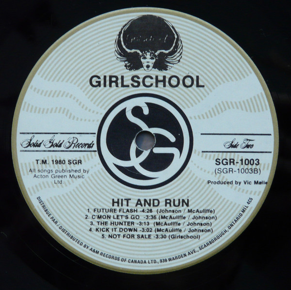 Girlschool - Hit And Run | Solid Gold Records (SGR 1003) - 4 Girlschool - Hit And Run | Solid Gold Records (SGR 1003) - 4