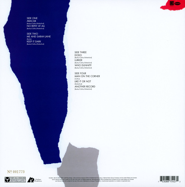 Genesis - Abacab | Atlantic (APA 042-45) - 3