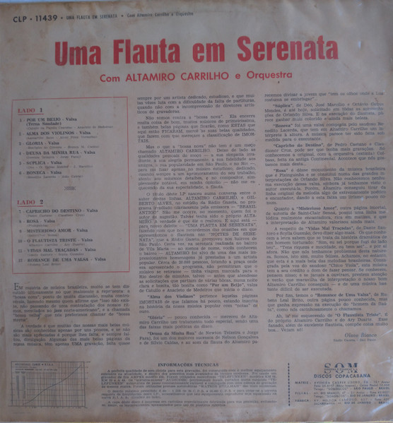Altamiro Carrilho - Uma Flauta em Serenata | Copacabana (CLP-11439) - 2 Altamiro Carrilho - Uma Flauta em Serenata | Copacabana (CLP-11439) - 2