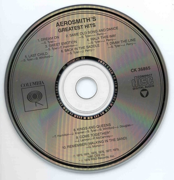 Aerosmith - Aerosmith's Greatest Hits | Columbia (CK 36865) - 4 Aerosmith - Aerosmith's Greatest Hits | Columbia (CK 36865) - 4