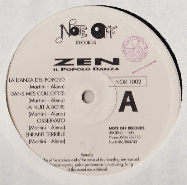 Zen - Il Popolo Danza | Note Off Records (NOR 1002) - 3 Zen - Il Popolo Danza | Note Off Records (NOR 1002) - 3
