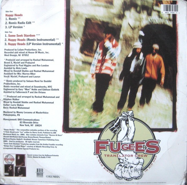 Fugees - Nappy Heads | Ruffhouse Records (44 77431) - 2 Fugees - Nappy Heads | Ruffhouse Records (44 77431) - 2