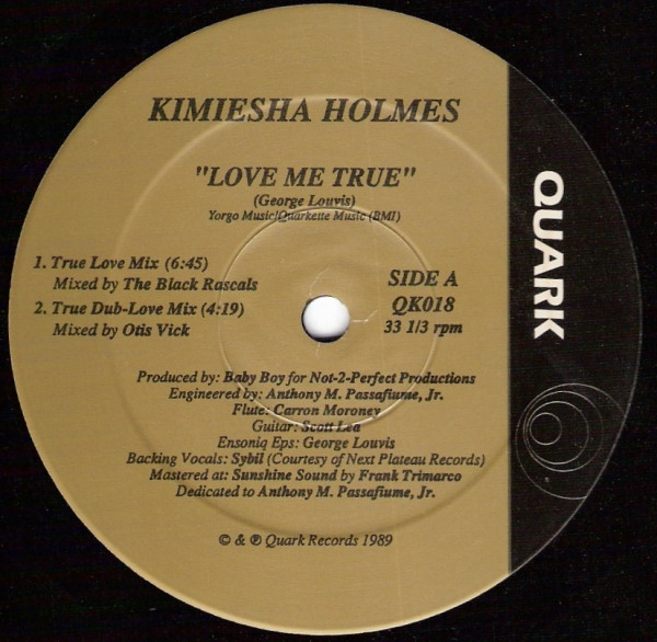Kimiesha Holmes - Love Me True | Quark (QK018) - main