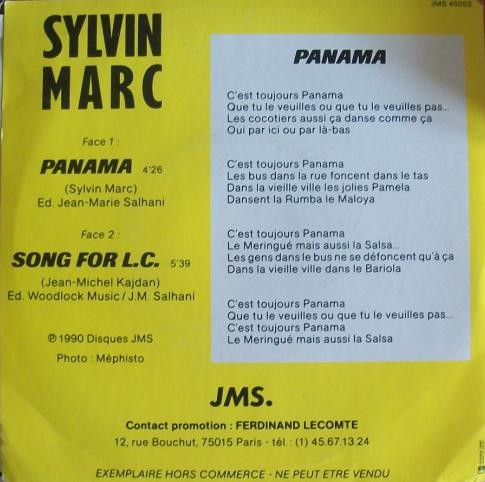 Sylvin Marc - Panama / Song For L.C. | JMS. (JMS 45052) - 2 Sylvin Marc - Panama / Song For L.C. | JMS. (JMS 45052) - 2