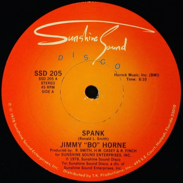 Jimmy "Bo" Horne - Spank | Sunshine Sound Disco (SSD 205) - main