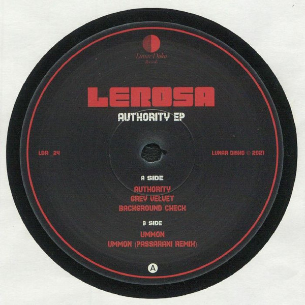 Lerosa - Authority EP | Lunar Disko Records (LDR_24)