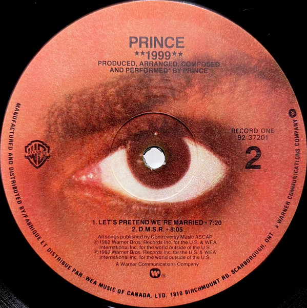 Prince - 1999 | Warner Bros. Records (92 37201) - 2 Prince - 1999 | Warner Bros. Records (92 37201) - 2