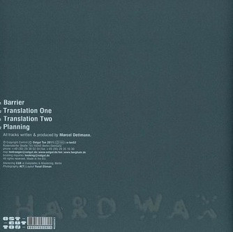Marcel Dettmann - Translation EP | Ostgut Ton (o-ton52) - 2
