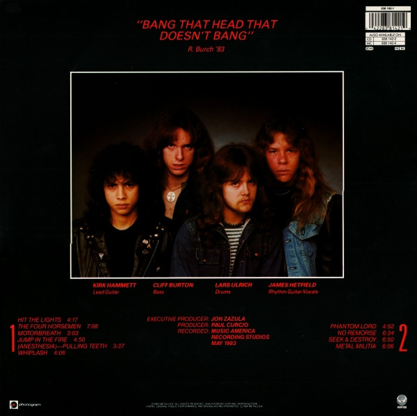 Metallica - Kill 'Em All | Vertigo (838 142-1) - 2