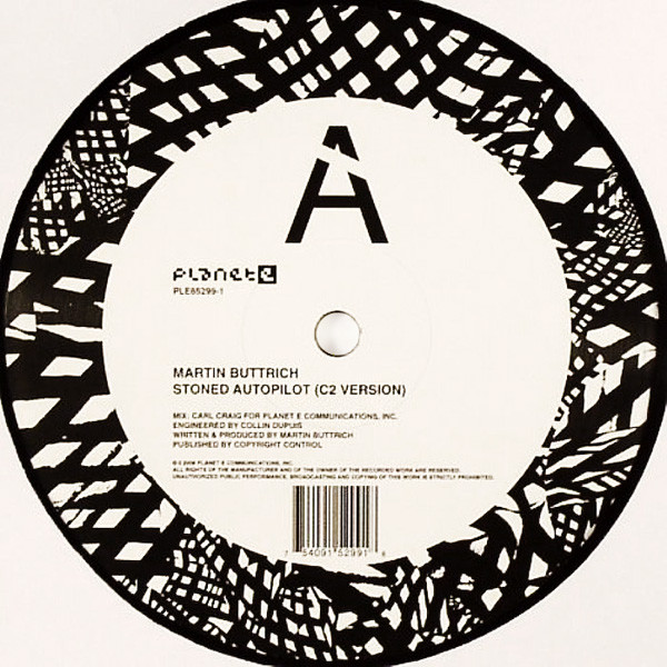 Martin Buttrich / Jona - Stoned Autopilot (C2 Version) / Oblique (Previously Unreleased) | Planet E (PLE65299-1) - main