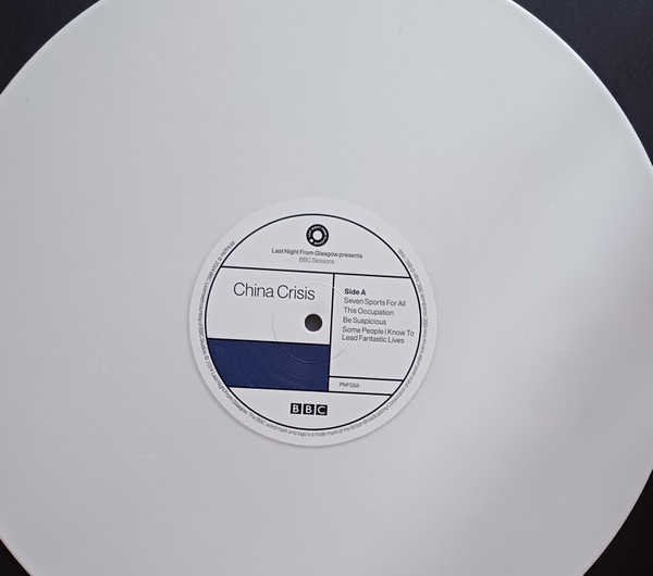 China Crisis - Last Night From Glasgow Presents BBC Sessions 1982-1983 LP - WHITE | Last Night From Glasgow (PNFG53) - 3