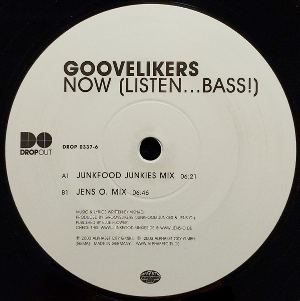 Groovelikers - Now (Listen...Bass!) | Dropout (DROP 0337-6) - 4