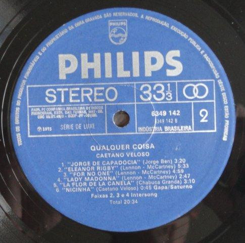 Caetano Veloso - Qualquer Coisa | Philips (6349 142) - 4