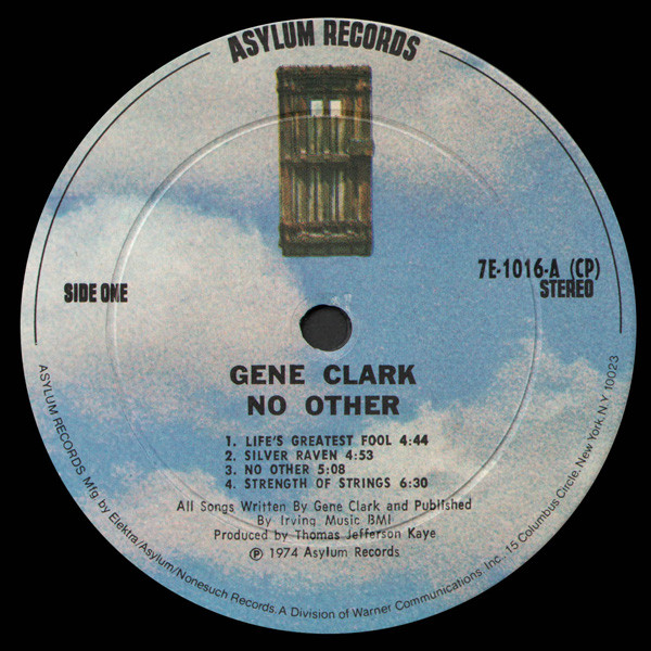 Gene Clark - No Other [Vinyl] | Asylum Records (7E-1016) - 3