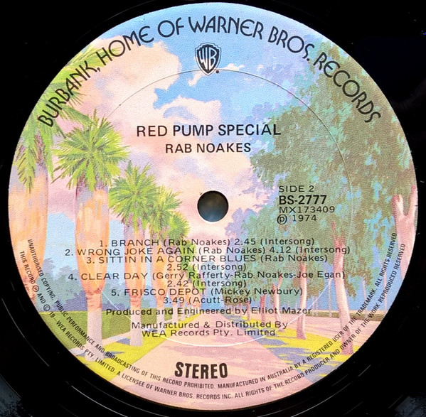 Rab Noakes - Red Pump Special | Warner Bros. Records (BS 2777) - 4 Rab Noakes - Red Pump Special | Warner Bros. Records (BS 2777) - 4