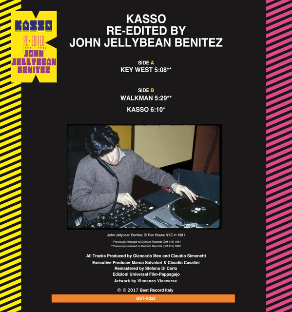 Kasso Re-edited By John "Jellybean" Benitez - 1981-1982 | Best Record Italy (BST-X022) - 2 Kasso Re-edited By John "Jellybean" Benitez - 1981-1982 | Best Record Italy (BST-X022) - 2