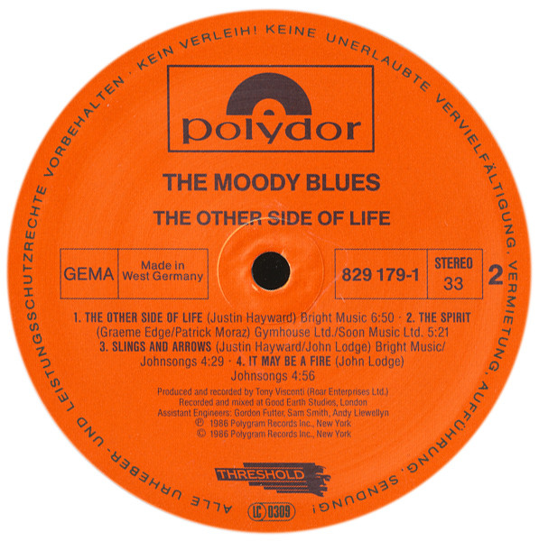 The Moody Blues - The Other Side Of Life | Polydor (829 179-1) - 4