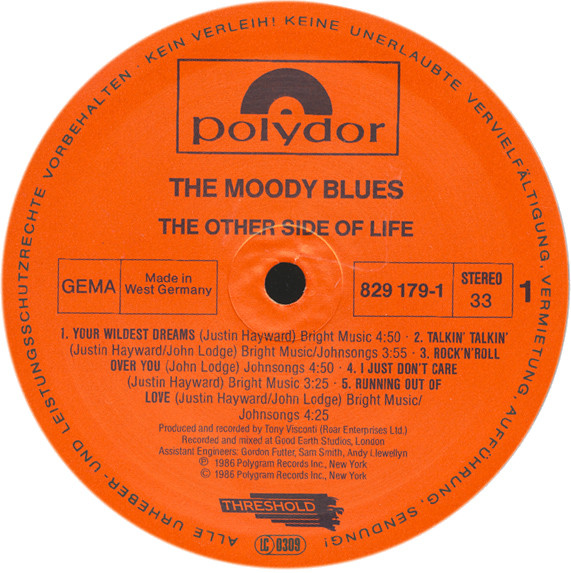 The Moody Blues - The Other Side Of Life | Polydor (829 179-1) - 3