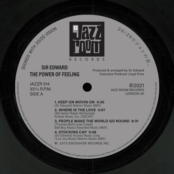 Sir Edward - The Power Of Feeling | Jazz Room Records (JAZZR 014) - 3