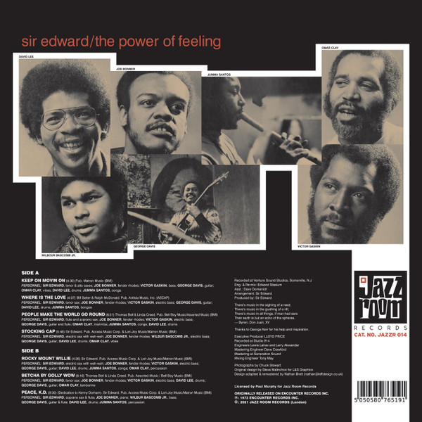 Sir Edward - The Power Of Feeling | Jazz Room Records (JAZZR 014) - 2