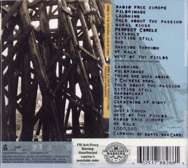 R.E.M. - Murmur CD | I.R.S. Records (B0012251-02) - 2