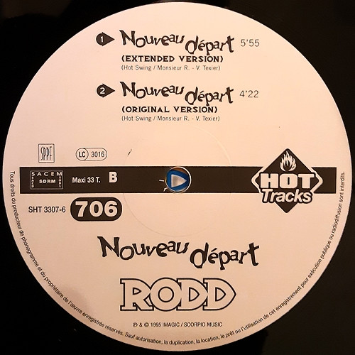 Rodd - Nouveau Départ | Hot Tracks (SHT 3307-6) - 4