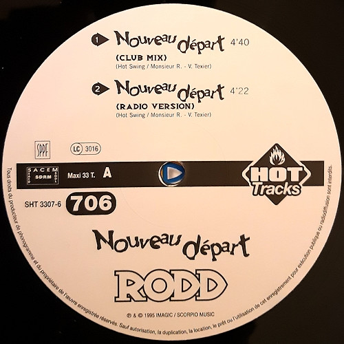 Rodd - Nouveau Départ | Hot Tracks (SHT 3307-6) - 3