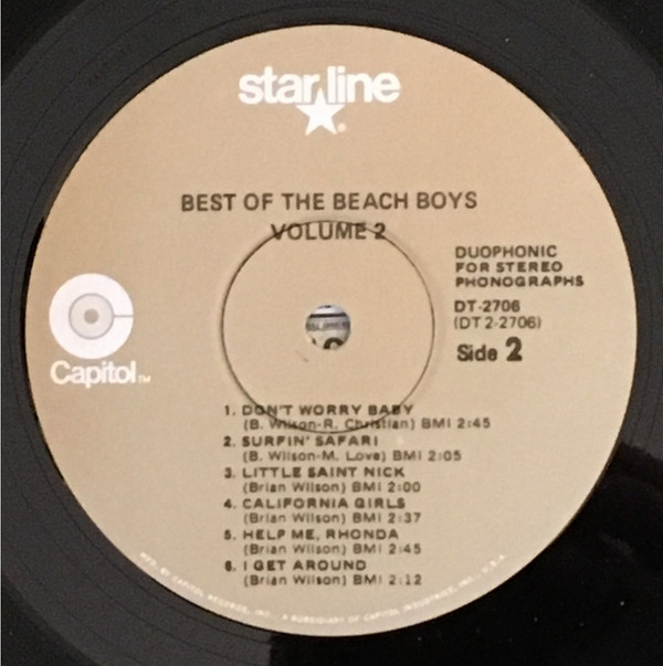 The Beach Boys - Best Of The Beach Boys, Vol. 2 | Starline (DT-2706) - 3