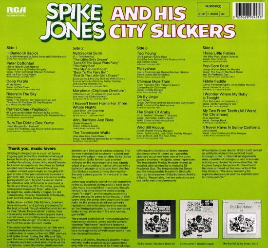 Spike Jones And His City Slickers - Can't Stop Murdering - Vol. 3 | RCA International (NL89349(2)) - 2 Spike Jones And His City Slickers - Can't Stop Murdering - Vol. 3 | RCA International (NL89349(2)) - 2