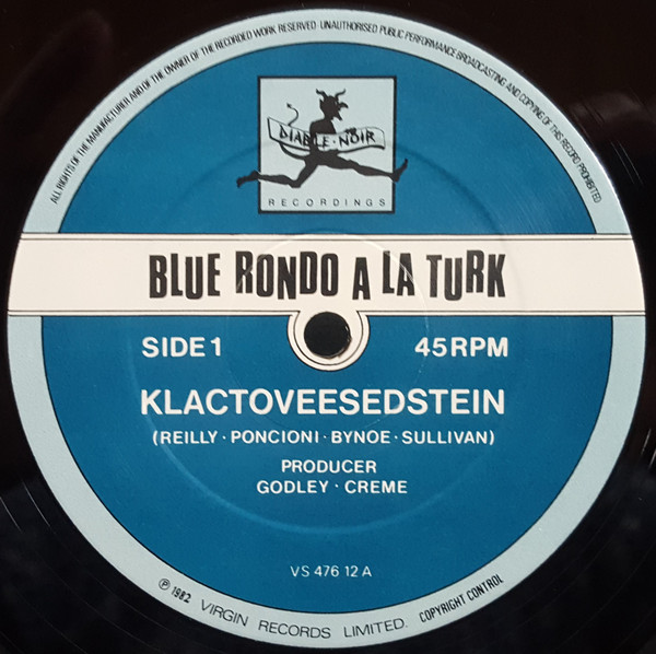 Blue Rondo À La Turk - Klacto Vee Sedstein | Diable Noir Recordings (VS 476 12) - 3