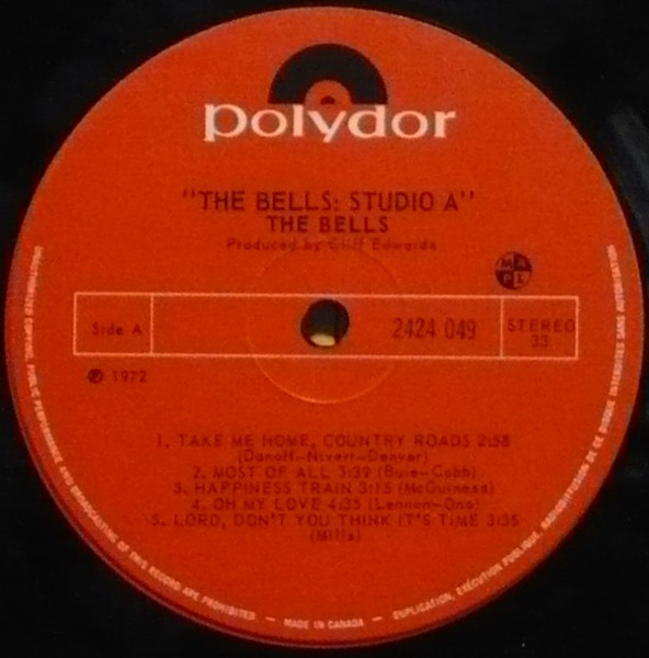 The Bells - Studio "A" [Vinyl] | Polydor (2424 049) - 4