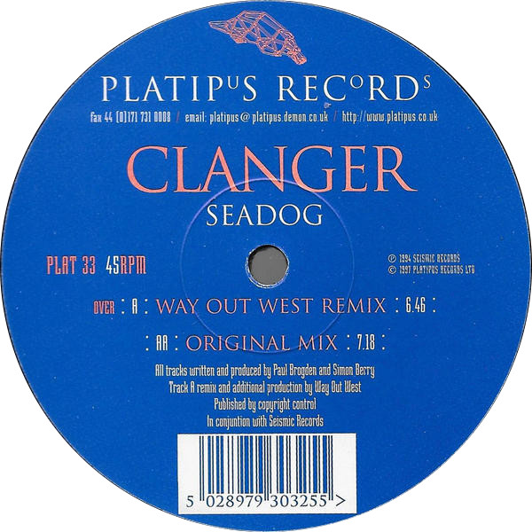 Clanger - Seadog | Platipus (PLAT 33)