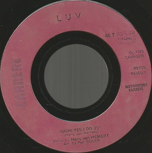 Luv' - Ooh, Yes I Do | Carrere (49.565) - 4