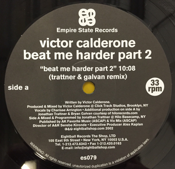 Victor Calderone - Beat Me Harder Part 2 | Empire State Records (ES 079) - 2 Victor Calderone - Beat Me Harder Part 2 | Empire State Records (ES 079) - 2