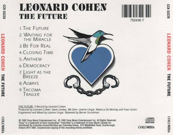 Leonard Cohen - The Future [CD] | Columbia (CCK 53226) - 2