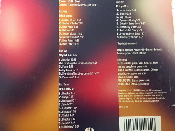 Keith Jarrett - Mysteries - The Impulse Years, 1975-1976 | Impulse! (IMPD-4-189) - 2 Keith Jarrett - Mysteries - The Impulse Years, 1975-1976 | Impulse! (IMPD-4-189) - 2