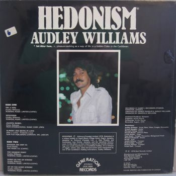 Audley Williams - Hedonism | Generation Records (GEN 3008) - 4 Audley Williams - Hedonism | Generation Records (GEN 3008) - 4