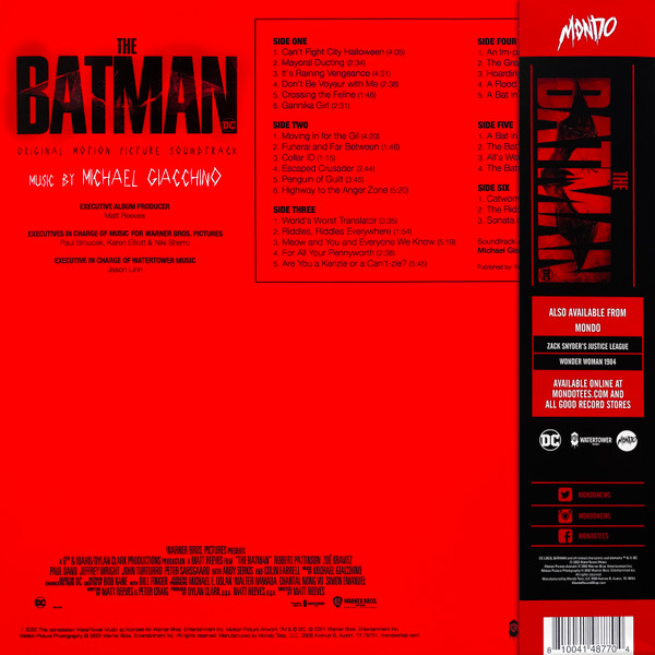 Michael Giacchino - The Batman (Original Motion Picture Soundtrack) | Mondo (MOND-262) - 2
