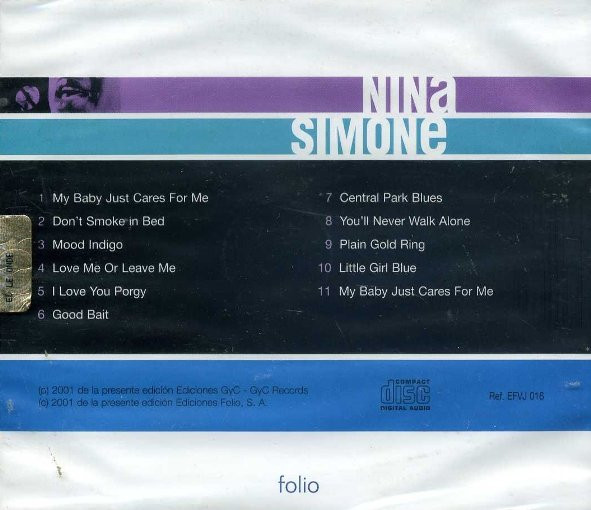 Nina Simone - Vocal Jazz | Folio (EFVJ 016) - 2